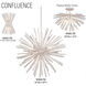 Confluence 16 Light 34 inch Piastra White Pendant Ceiling Light